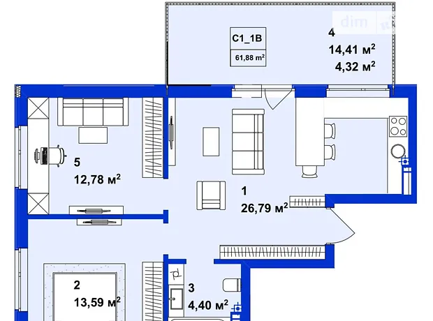 Квартира на вул. Українська, 1Б в Києві, ID 225936, фото №1