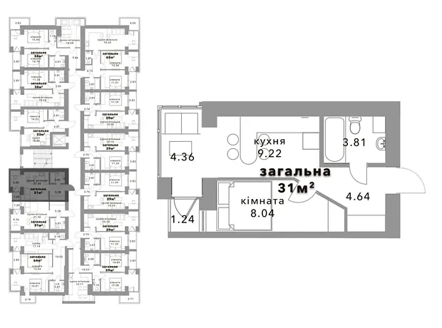 Квартира на вул. Соборна, 1 в Києві, ID 307736, фото №4