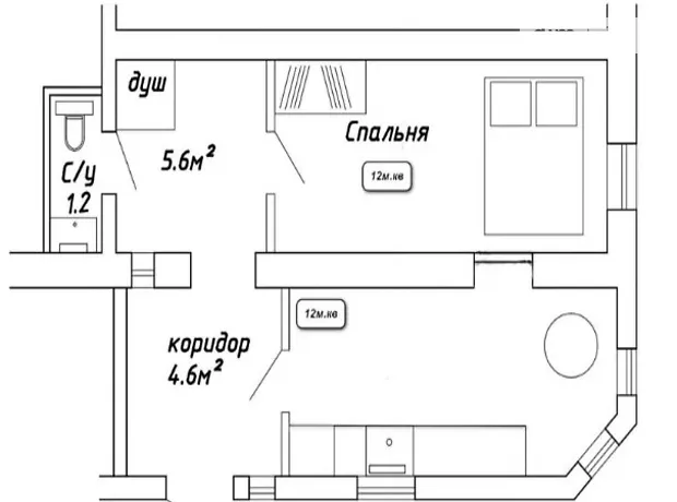 Квартира на вул. Троїцька, 12 в Суми, ID 291990, фото №1