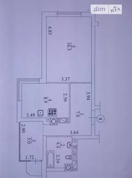Квартира на вул. Прорізна, 9 в Києві, ID 307772, фото №6