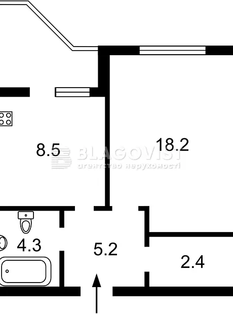 Квартира на вул. Урлівська, 23 в Києві, ID 175413, фото №20