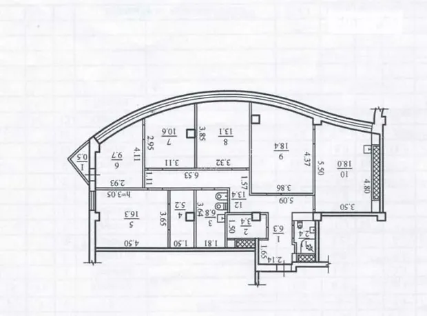Квартира на просп. Яворницького Дмитра, 3 в Дніпрі, ID 190161, фото №47