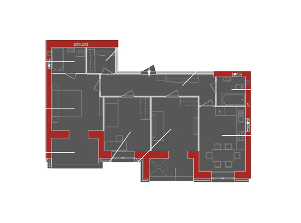 Квартира на вул. Домбровського в Житомир, ID 220706, фото №4