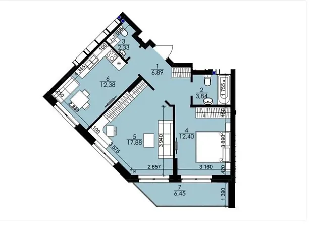 Квартира на вул. Борщагівська в Києві, ID 232007, фото №10