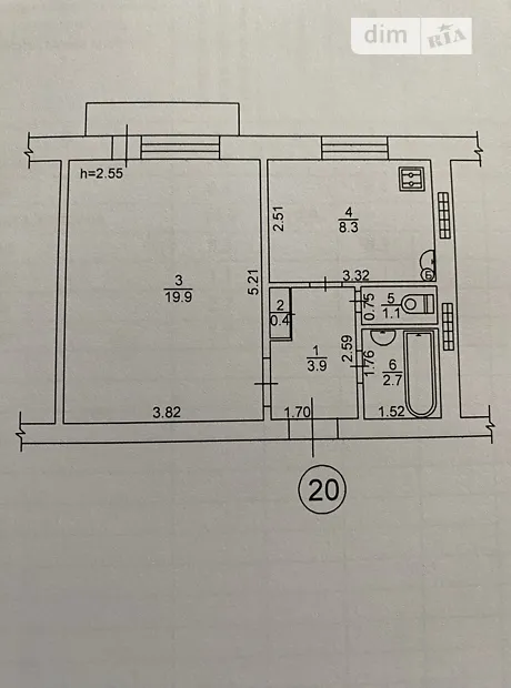 Квартира на вул. Гоголя, 181А в Полтава, ID 304668, фото №1
