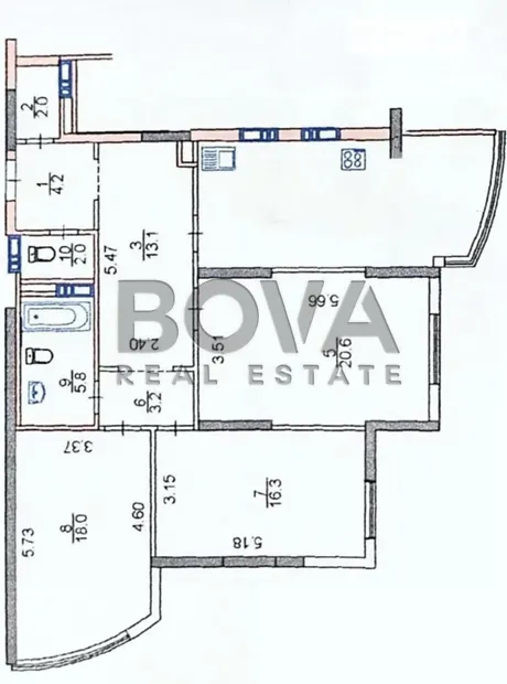 Квартира на вул. Драгоманова, 40Ж в Києві, ID 213318, фото №19