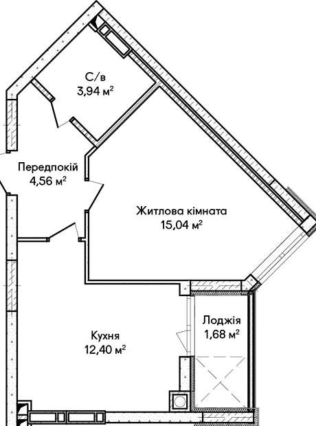 Квартира на вул. Ольги Кобилянської 1В/36 в Києві, ID 249997, фото №3