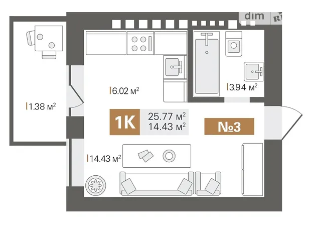Квартира на вул. Санаторна, 20 в Київ, ID 223256, фото №1