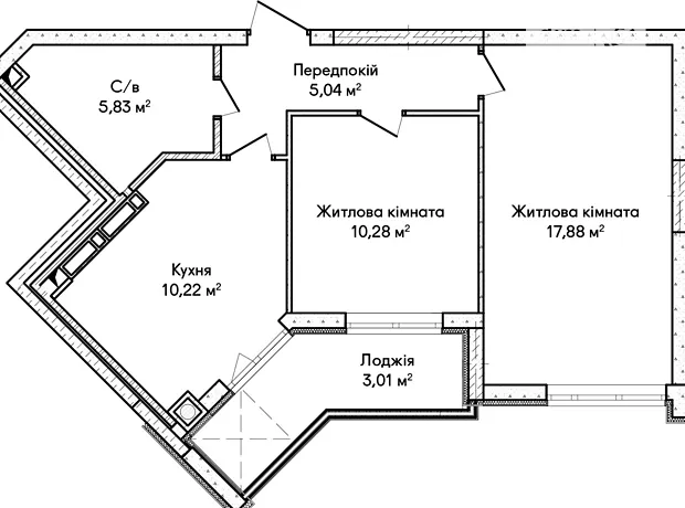 Квартира на вул. Ольги Кобилянської в Києві, ID 250244, фото №4