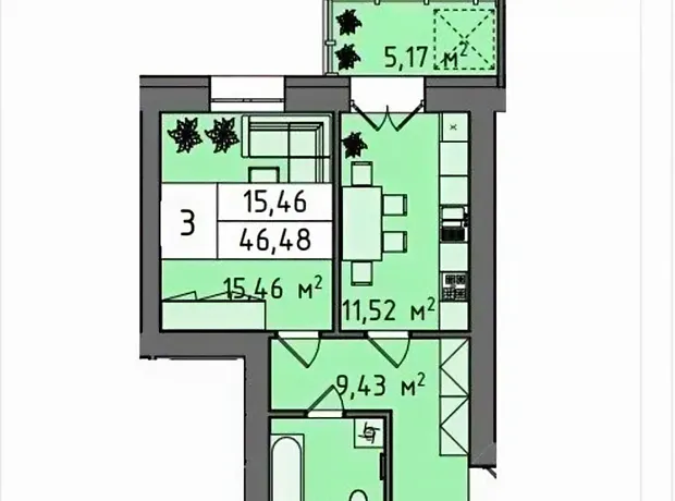 Квартира на пров. Симона Петлюри 7/3 в Хмельницькому, ID 244900, фото №7