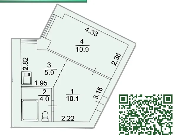 Квартира на вул. Лисенка, 21 в Києві, ID 224367, фото №3