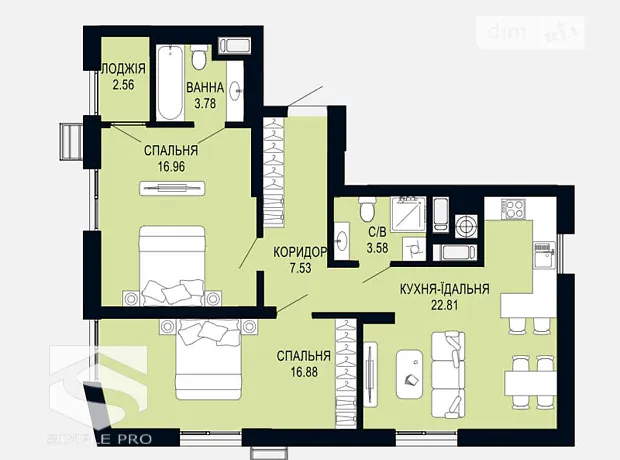 Квартира на вул. Щурата, 2Г в Львові, ID 217615, фото №10