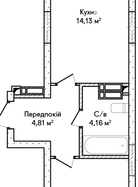 Квартира на вул. Ольги Кобилянської в Києві, ID 230620, фото №5