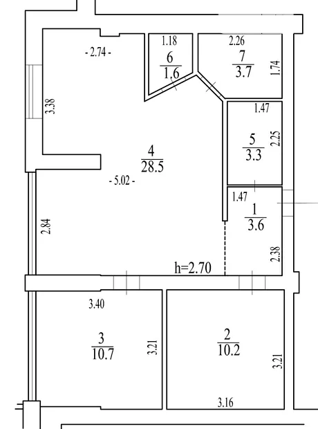Квартира на вул. Мінеральна, 7Е в Києві, ID 243102, фото №21