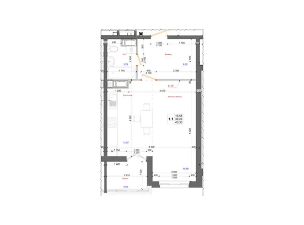 Квартира на вул. Доківська, 14 в Києві, ID 313038, фото №1