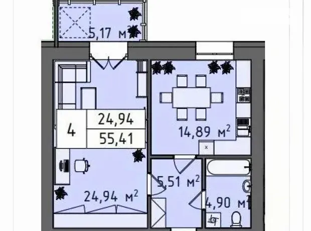 Квартира на пров. Симона Петлюри 7/3 в Хмельницькому, ID 234607, фото №1