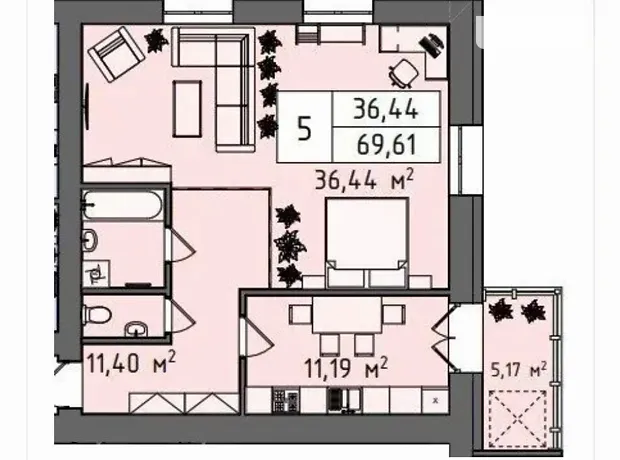 Квартира на пров. Симона Петлюри 7/3 в Хмельницькому, ID 238510, фото №1