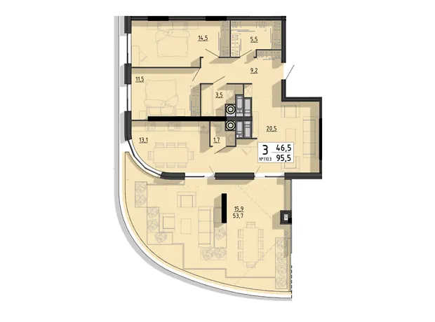 Квартира на вул. Білецька, 56 в Тернополі, ID 230343, фото №2