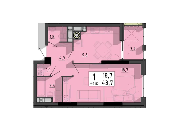 Квартира на вул. Білецька, 56 в Тернополі, ID 245438, фото №2