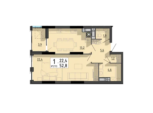 Квартира на вул. Білецька, 56 в Тернопіль, ID 219194, фото №2