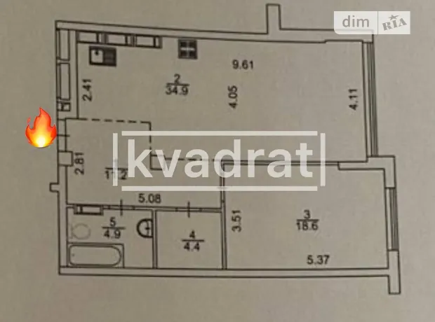 Квартира на вул. Михайла Бойчука, 41Б в Києві, ID 176297, фото №9