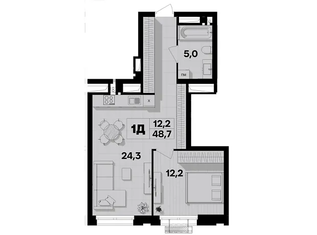 Квартира на пров. Цегельний, 12 в Вінниці, ID 250645, фото №2