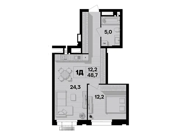 Квартира на пров. Цегельний, 12 в Вінниці, ID 241380, фото №2