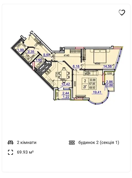 Квартира на вул. Свободи, 115 в Хмельницькому, ID 235155, фото №16