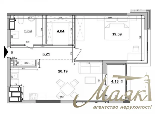 Квартира на вул. Коновальця Євгена, 30 в Києві, ID 170439, фото №4