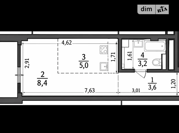 Квартира на вул. Софіївська, 1А в Одесі, ID 412575, фото №21