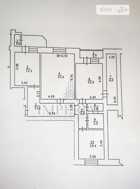 Квартира на вул. Алма-Атинська, 39А в Києві, ID 197301, фото №38