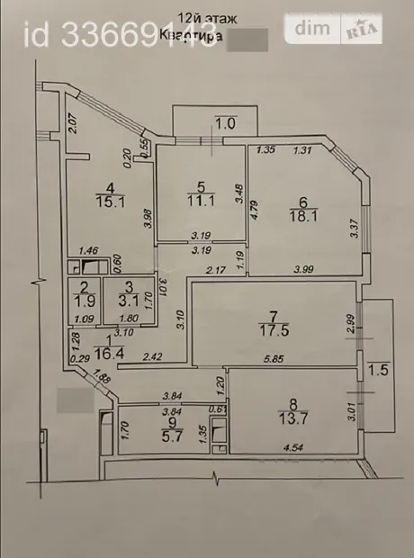 Квартира на бул. Італійський, 1В в Одесі, ID 249251, фото №7