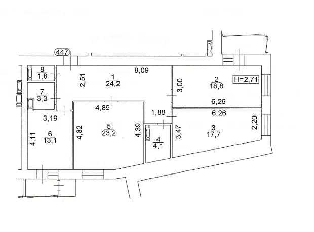 Квартира на вул. Герцена, 35 в Києві, ID 186262, фото №21