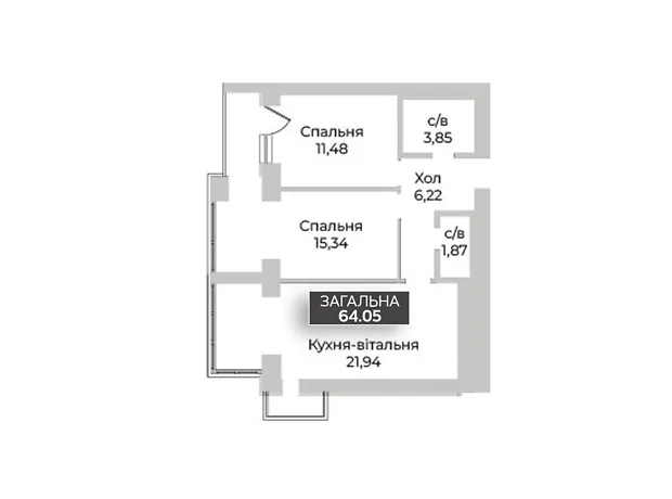 Квартира на вул. Соборна, 1 в Києві, ID 308037, фото №26