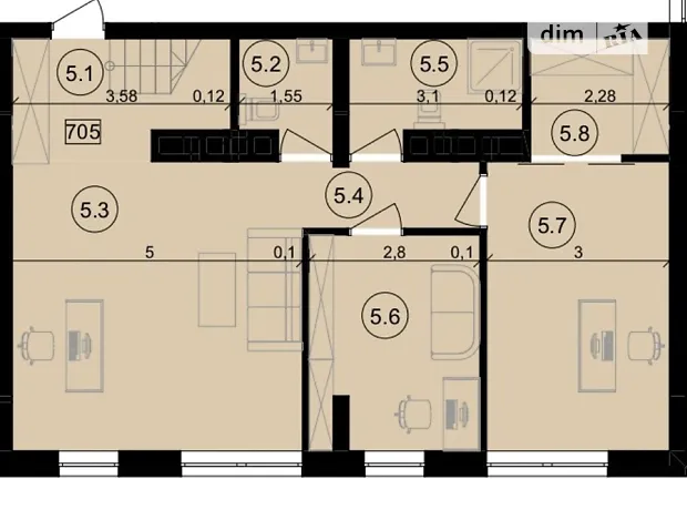 Квартира на вул. Сергія Короля, 42 в Тернопіль, ID 220844, фото №3