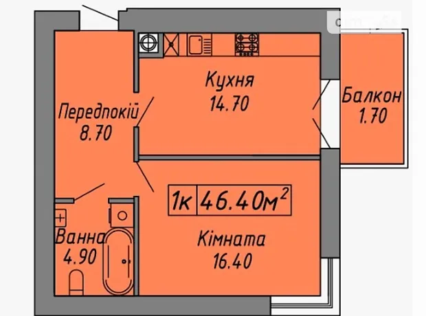 Квартира на вул. Бандери Степана, 60 в Івано-Франківську, ID 172028, фото №1