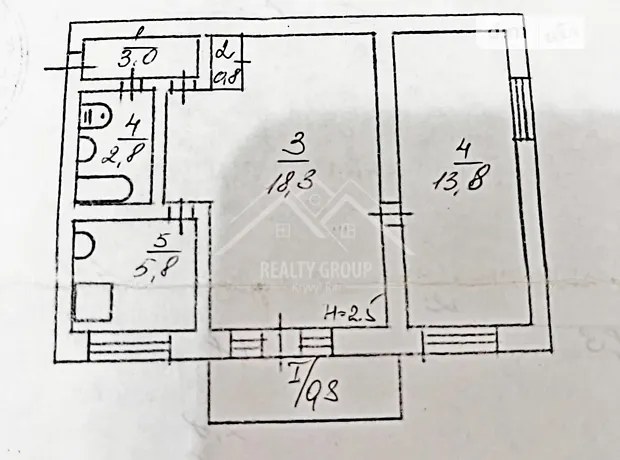 Квартира на вул. Сергія Колачевського, 60 в Кривому Розі, ID 187145, фото №9