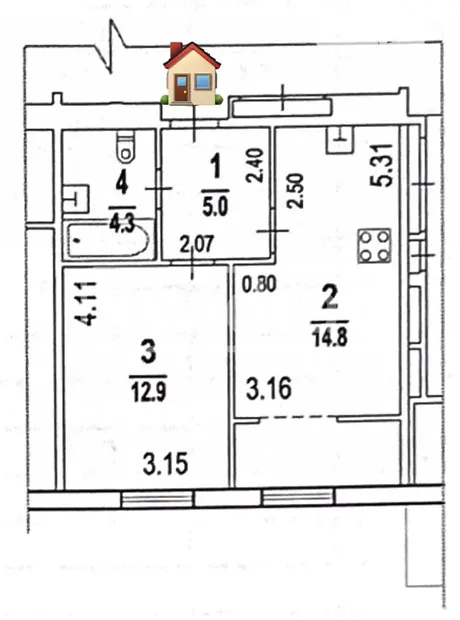 Квартира на вул. Михайла Максимовича, 26Г в Києві, ID 182520, фото №9