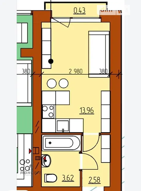 Квартира на вул. Молодіжна в Києві, ID 308042, фото №5
