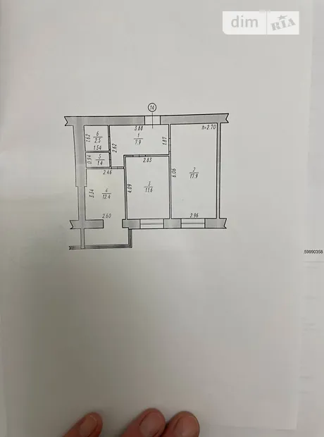 Квартира на вул. Гетьмана Мазепи, 33 в Хмельницькому, ID 238661, фото №9