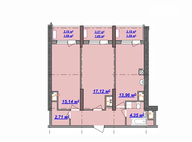 Квартира на вул. Дача Ковалевського в Одесі, ID 182401, фото №2