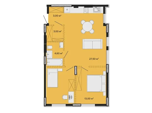 Квартира на вул. Європейська, 2Б в Києві, ID 225517, фото №1