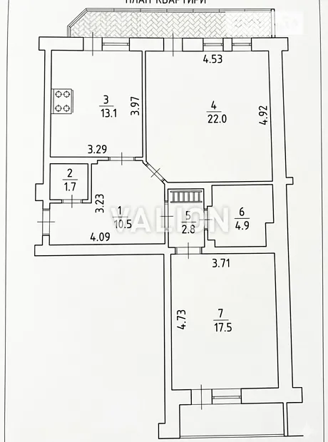 Квартира на просп. Миколи Бажана, 14 в Києві, ID 191753, фото №32