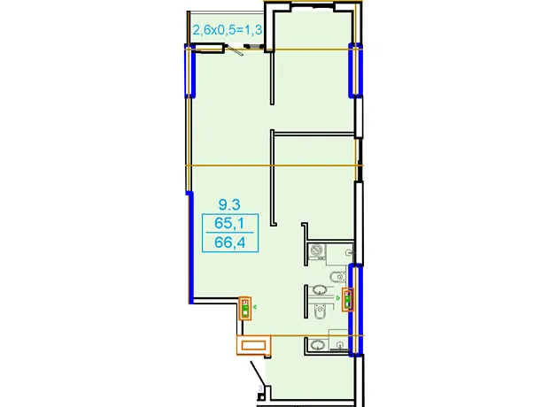 Квартира на вул. Генуезька, 1Ж в Одесі, ID 180407, фото №2