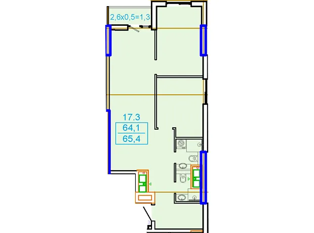 Квартира на вул. Генуезька, 1Ж в Одесі, ID 170513, фото №2