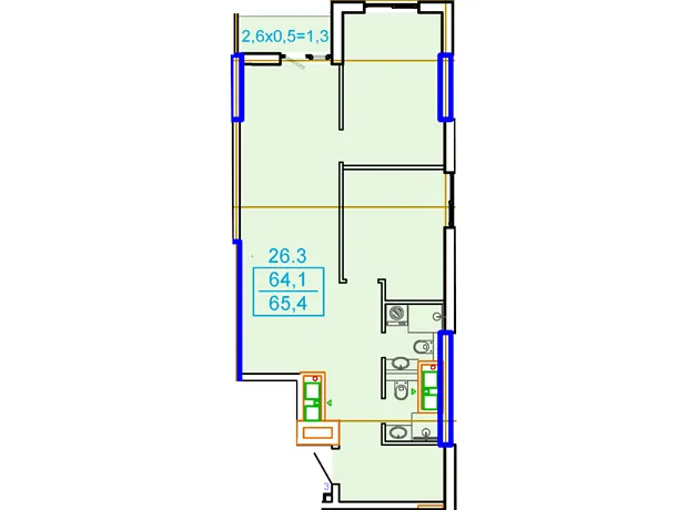 Квартира на вул. Генуезька, 1Ж в Одесі, ID 272378, фото №2