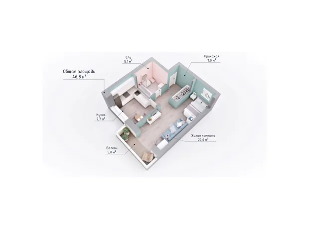 Квартира на вул. Курортна 7В/7 в Миколаїв, ID 166899, фото №2