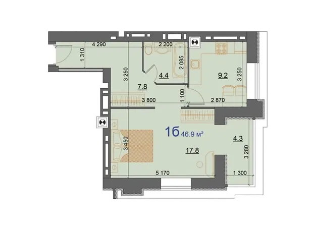 Квартира на вул. Курортна, 7В/7, ID 384762, фото №1