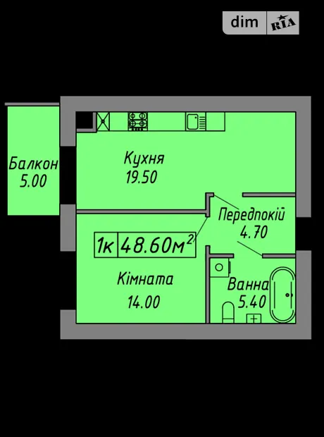Квартира на вул. Бандери Степана, 60 в Івано-Франківську, ID 178989, фото №17