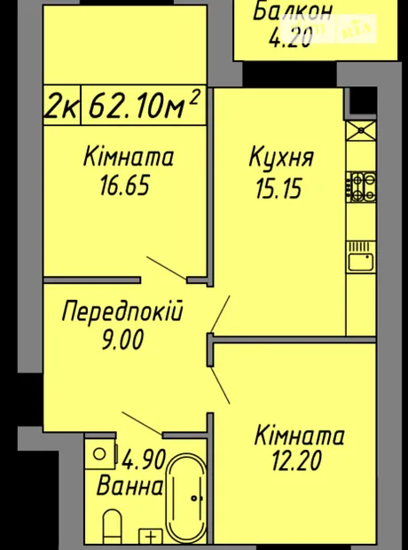 Квартира на вул. Бандери Степана, 60 в Івано-Франківську, ID 202704, фото №16